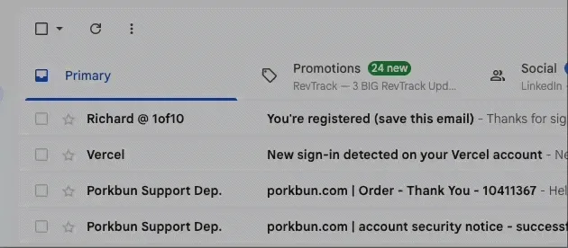 Bookmark Email Instructions