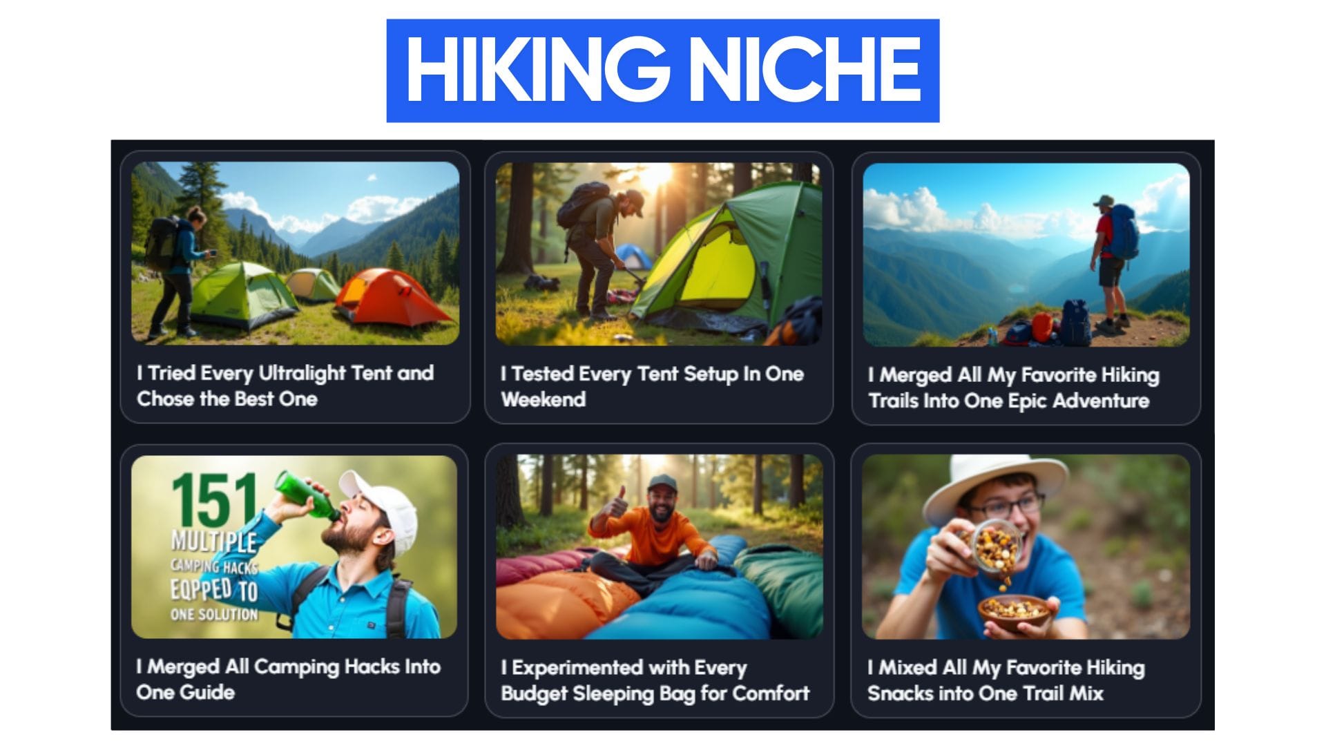 #hiking #climbing #caping #backpack #niche #youtube #ideagenerator #ideas