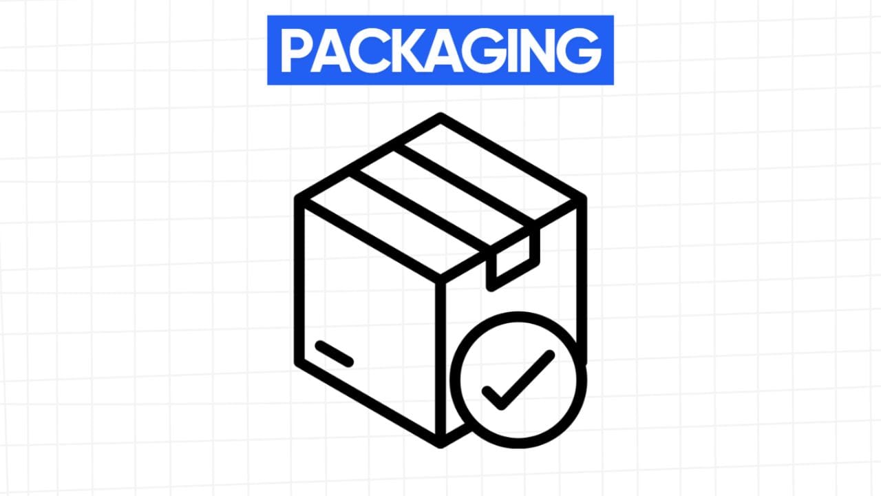 An icon of a box with a checkmark, symbolizing well-thought-out packaging for content creation.