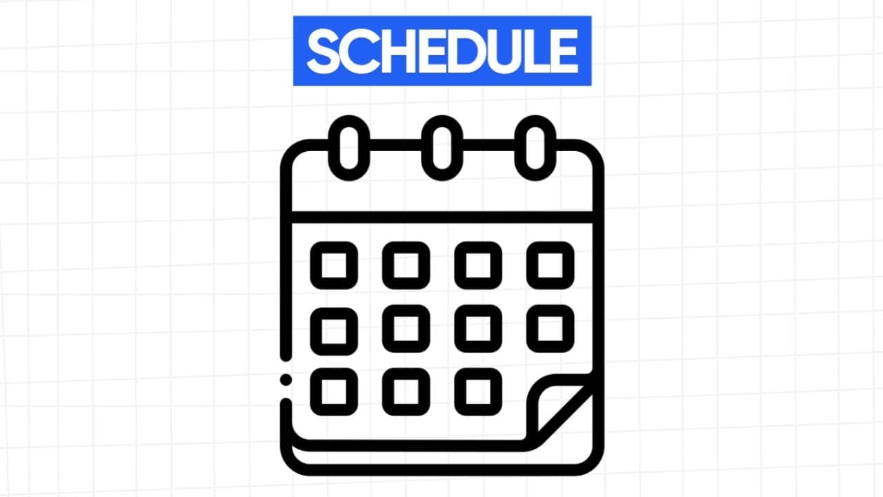 An icon of a calendar representing the importance of having a structured schedule for consistent content creation.