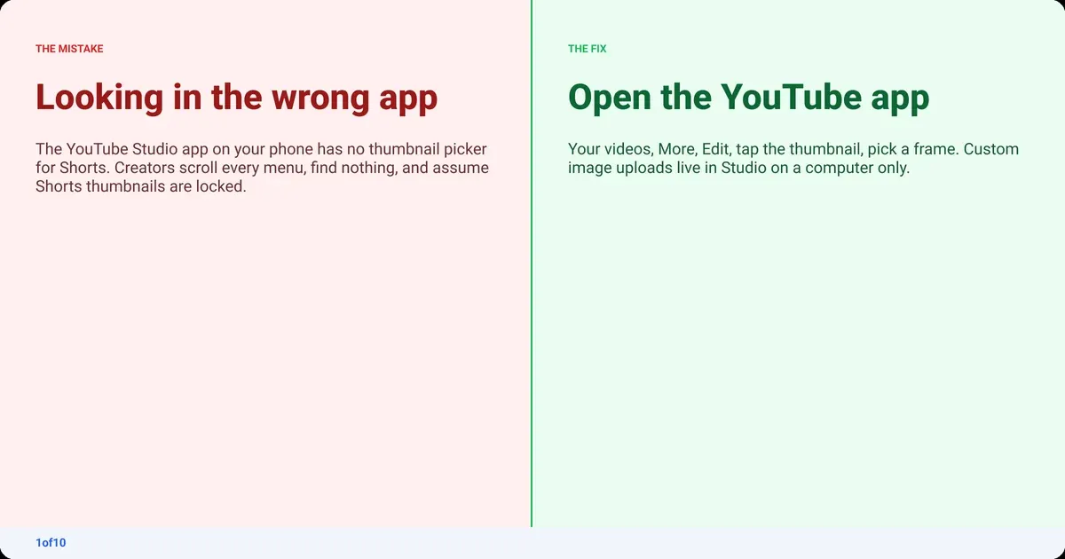 Mistake and fix: Looking in the wrong app. Fix: Open the YouTube app
