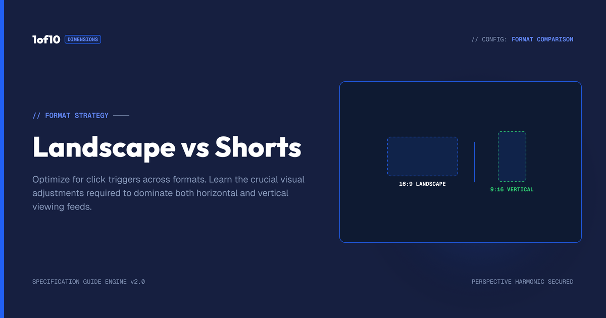 Landscape vs Shorts Thumbnails: Format Strategy
