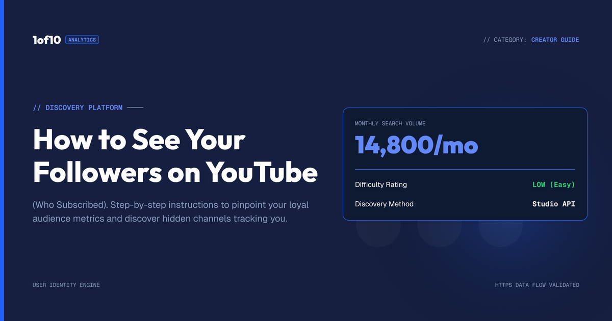 How to See Your Followers on YouTube (Who Subscribed)